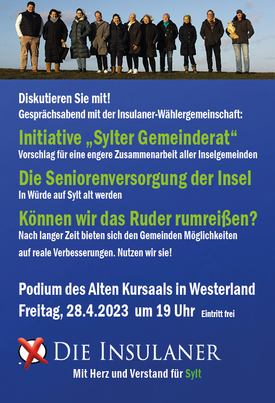 Gesprächsabend der Insulaner-Fraktion am 28.4.2023